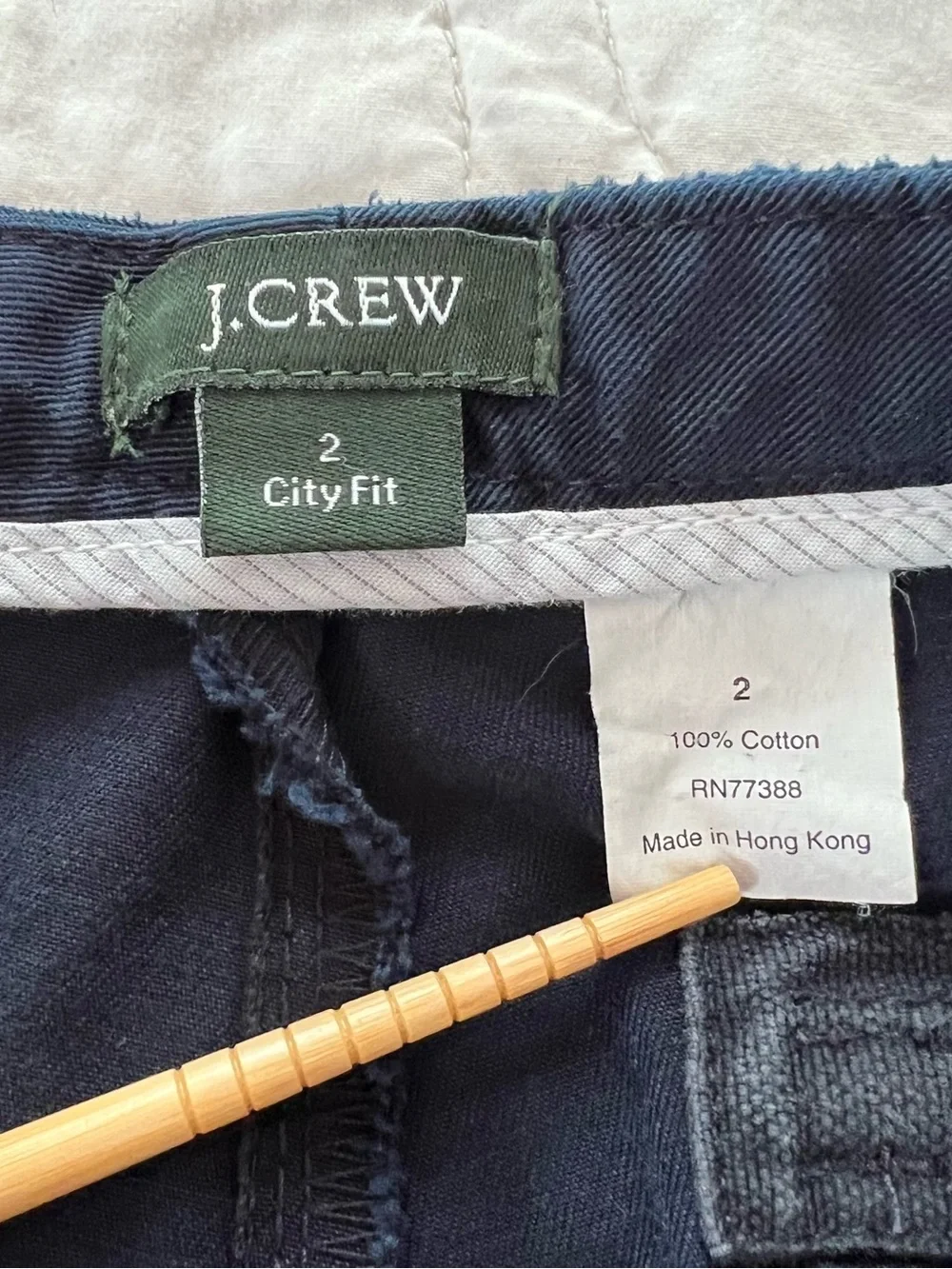 J. Crew Navy “City Fit” Drawstring Wide-Leg Cotton Pants Nautical Coastal